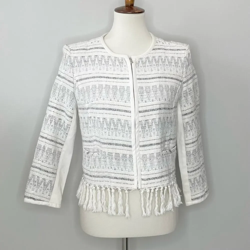 McGinn 'Skye' Tweed Jacket Women's Size 6 - Picture 3 of 11